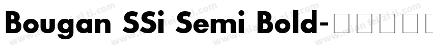 Bougan SSi Semi Bold字体转换